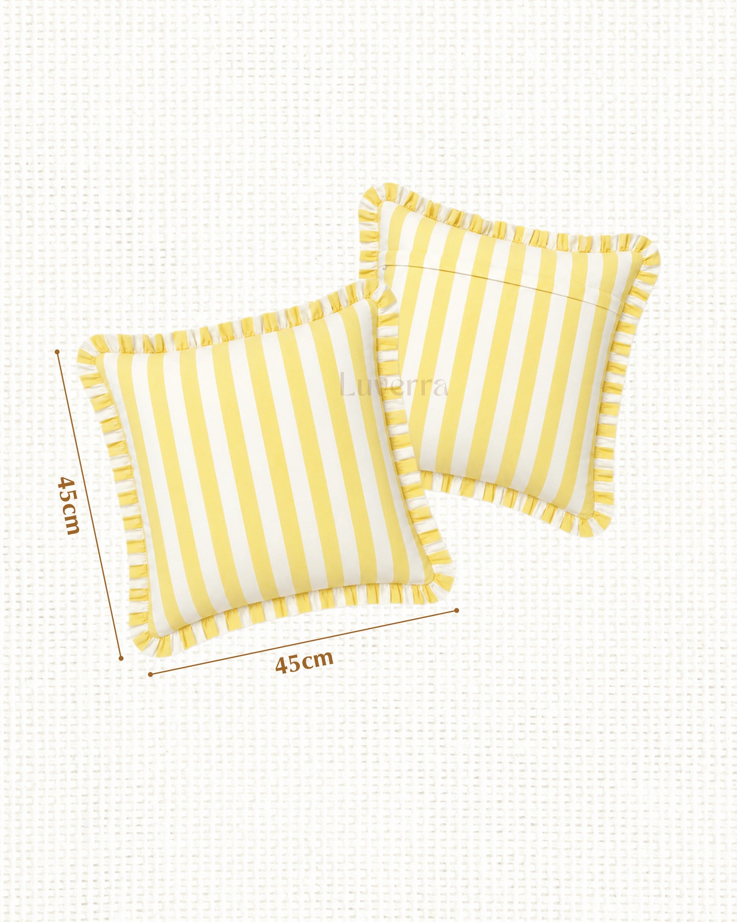Citrus striped cushion